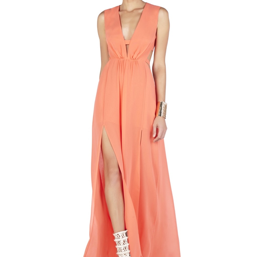 BCBGMAXAZRIA Alda Cutout Gown